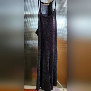 Black Dress with Silver Thread